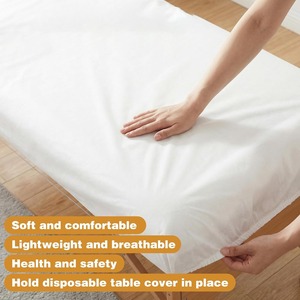 Funda Elástica Desechable para Camilla de Masaje, Tela No Tejida Transpirable, Fundas Desechables Ajustables para Camillas de Spa para Salón de Belleza - Product Image 4