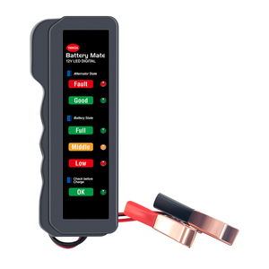 Testeur de batterie de voiture BM310 12V numérique avec 6 LED, pince en cuivre, analyseur d'alternateur pour moto et automobile - Product Image 2