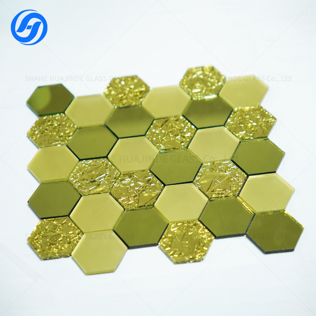 High Glossy Glass Mosaic Tiles Vibrant Color-Designed Parquet Interior Wall Bathroom Kitchen Pool Water Resistant Eco-Friendly
