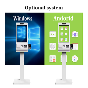 Nhà hàng thức ăn nhanh tự đặt hàng kiosk màn hình cảm ứng máy quét QR Máy in nhiệt 23.6 inch tầng thường vụ thanh toán thiết bị đầu cuối - Product Image 5