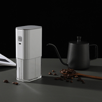 Nouvelles outreilles à café portables pour le voyage et le pique-nique, moulin à café électrique rechargeable avec meule en céramique
