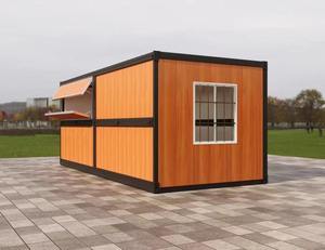 บ้านเคลื่อนที่พับได้แบบโมดูลาร์สำเร็จรูป สำหรับสำนักงาน ที่อยู่อาศัย แคมป์ ร้านค้า คีออสก์ พร้อมรูปแบบการจัดวางที่ปรับแต่งได้ - Product Image 4