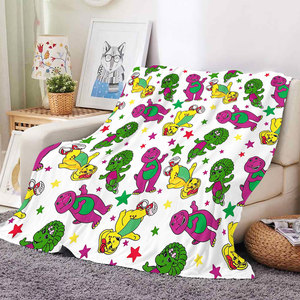 Manta de Franela con Dibujos Animados de Dinosaurios, Manta de Felpa Suave para Niños, para Dormitorio, Sofá, Viajes, Siesta - Product Image 5