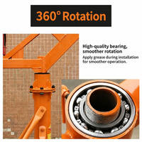 Mini-grue de levage rotative à 360 degrés avec palan électrique pour la construction extérieure et l'industrie