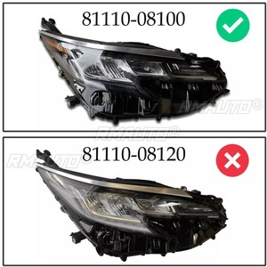 Para Toyota Sienna 2021-2023, Faros Antiniebla LED, Luces de Circulación Diurna, Faros Antiniebla Impermeables, Conjunto de Faros Delanteros para Automóvil 8111008130 - Product Image 3