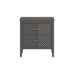 Modern Wooden Nightstand <b>Bedside</b> Table with 2 Drawers Stylish Bedroom Furniture <b>Storage</b> Cabinet for Home Decor - Product Image 1