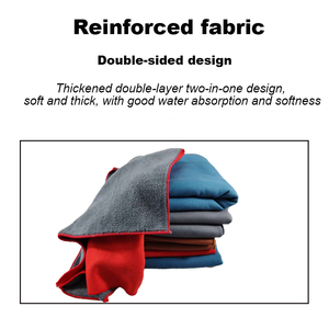 منشفة تنظيف من الألياف الدقيقة خالية من الوبر والبقايا، مزدوجة الطبقات، مناسبة لتنظيف السيارات والبيانو والشاشات. - Product Image 5