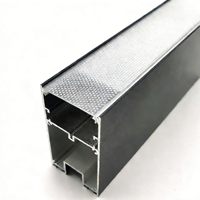Profilés en aluminium linéaires en forme de U personnalisés YG-5190 51*90MM pour bande LED suspendue avec diffuseur pour l'éclairage de bureau