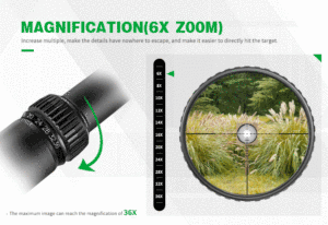 6-36X56 SF Phạm vi săn bắn với Khóa tháp pháo thị sai bên cạnh Đặt lại tầm nhìn quang học chiến thuật - Product Image 4