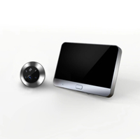 Caméra de porte numérique 2MP Tuya 2.4G Wifi avec écran LCD 4.3 pouces, vidéophone 1080P, caméra de sécurité intelligente pour la maison
