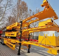 CIMC 3 essieux remorques de camion à benne basculante châssis renforcé tout-terrain pour le transport de carrière