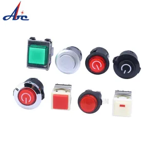 Ip40 Rohs 8Mm/10Mm/12Mm Plastic Switch Button / Push Button Switch