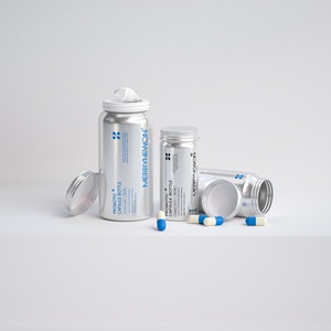 Premium Aluminum Capsule Storage Jar Metal <b>Pill</b> <b>Case</b> Supplement Container Travel Medicine Bottle <b>for</b> Daily Use and Organizing - Product Image 2