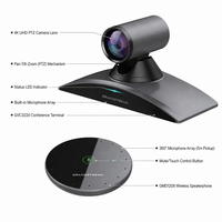 Terminal de visioconférence 4K Grandstream GVC3220, 5 voies, 1080p, tout-en-un, micro sans fil, Wi-Fi double bande, reconnaissance faciale IA