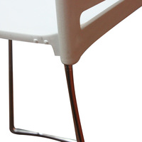 Chaises de conférence, de loisirs et de bureau contemporaines, empilables, avec cadre en métal massif, 813-A