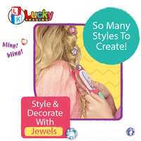 LK jouets nouvel arrivage bricolage bijoux cheveux Kit décoration jouet enfants maquillage Kit pour filles cheveux décorations accessoires
