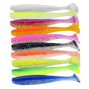 7cm 2g grand Kit de leurre de pêche en plastique souple noir vairon nageur queue souple leurre tête de gabarit ensemble de plomb pêche en mer - Product Image 5