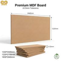 Panneau de fibres à densité moyenne (MDF) personnalisé de 18 mm, résistant à l'humidité, placage en bois mélaminé, qualité E1, première classe, pour meubles d'intérieur