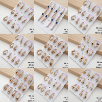 Pendientes de Aro XUPING con Baño de Oro de 18K y Circonitas Completas, Pendientes Huggie de Lujo Brillantes con Zirconia para Fiesta, Venta al por Mayor