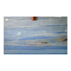 Mesa de Comedor y Mesas Auxiliares de Mármol Pulido Granville con Bandeja de Té de Piedra Natural Azul de Lujo para Uso en el Hogar y Hoteles - Product Image 5