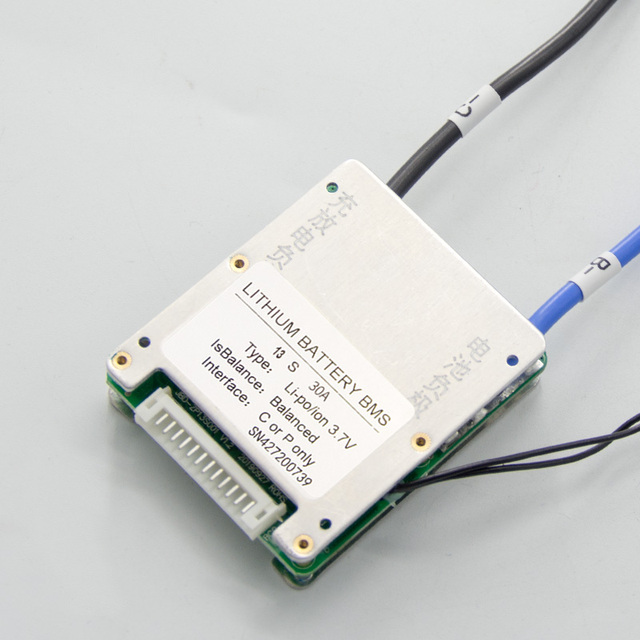 JBD ZP13S001 Lithium Ion Battery Circuit Board Pcb Temperature Control 13s Bms 48v 15A 20A 25A 30A Lithium Ion Battery
