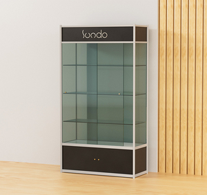 Sundo X-GD-003 Thép Không Gỉ Thủy Tinh Trong Suốt Bụi Bìa Đồ Trang Sức Mỹ Phẩm Đồng Hồ Hiển Thị Tủ Hiển Thị Trường Hợp Cho Các Cửa Hàng Bán Lẻ - Product Image 2