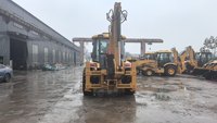 Chargeuse-pelleteuse sur roues JCB 4CX d'origine, rétrocaveuse à flèche télescopique, faible nombre d'heures de travail pour la construction