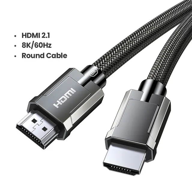 Kabel HDMI 8K untuk Xiaomi huawei TV Box PS5 USB HUB Ultra berkecepatan tinggi bersertifikat 8K @ 60Hz kabel HDMI 2.1 48Gbps eARC Dolby Vision HD