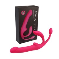 Vibromasseur télescopique à poussée, double pénétration, pour bien-être anal féminin, massage vaginal, point G, jouet sexuel pour femme et lesbiennes