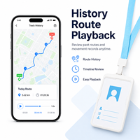 Tarjeta de Identificación Inteligente con Rastreador GPS 2G WiFi GLONASS, Rastreo en Tiempo Real, Botón SOS, Seguridad Personal, Compatible con APP y PC, Batería de Larga Duración