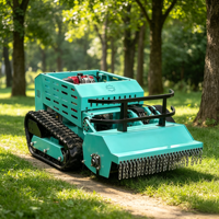 Tondeuse robot chenillée télécommandée 800 mm à moteur diesel 4 temps CE pour vergers, vignobles et paillis DIY