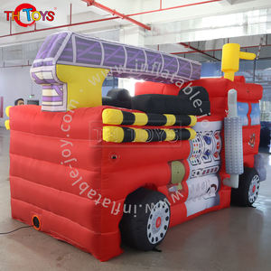 Disfraz <span class=keywords><strong>de</strong></span> Camión <span class=keywords><strong>de</strong></span> <span class=keywords><strong>Bomberos</strong></span> Inflable <span class=keywords><strong>Gigante</strong></span> con Material Oxford - Product Image 2