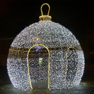 Luces Decorativas Esféricas Navideñas 3D <span class=keywords><strong>de</strong></span> Gran Tamaño para Exteriores, Centros Comerciales y Jardines, Resistentes al Agua IP65, <span class=keywords><strong>de</strong></span> Uso Comercial - Product Image 1