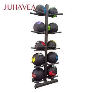 Оптовая продажа: Двусторонняя вертикальная стойка для хранения мячей (йога, гравитационные, волейбольные, баскетбольные) на 10 мячей - Product Image 1