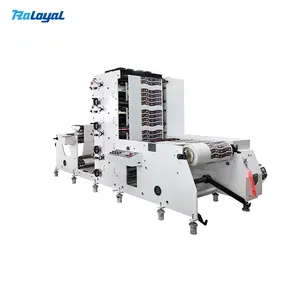 Imprimante de presse d'étiquettes 4 couleurs entièrement automatique de haute qualité Machine d'impression flexographique verticale