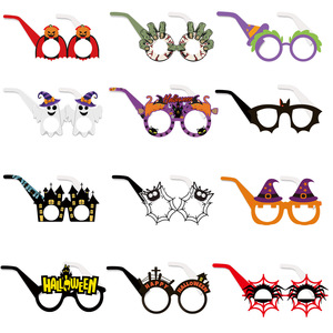 Gafas <span class=keywords><strong>de</strong></span> Papel con Diseño <span class=keywords><strong>de</strong></span> Calabaza <span class=keywords><strong>de</strong></span> Bruja <span class=keywords><strong>de</strong></span> Halloween para Niños, Estilo Europeo y Americano, Accesorios Festivos para Fotos <span class=keywords><strong>de</strong></span> Fiesta - Product Image 3