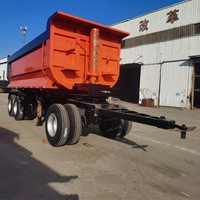 Chengda Camion à benne basculante à paroi latérale à 3 essieux Remorque à benne basculante hydraulique Remorque à benne basculante Semi-remorque