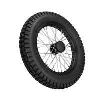 Ensemble de roues arrière de moto avec pneu tout-terrain 18*2.15 36H pour SURRON S/X - Modification de moto