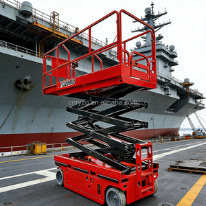 מעלית מספריים חשמלית הידראולית RONGYU 4M עם אישור CE, קיבולת 230 ק\"ג, גובה מקסימלי 3.9 מטר, שולחנות הרמה למשא, מעלית ביתית קטנה - Product Image 2