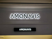 Enseigne LED de lettres de luxe avec logo 3D rétro-éclairé Lettre de marque personnalisée en métal pour décoration de magasin d'entreprise