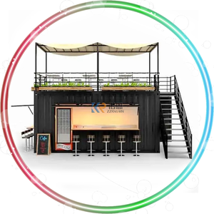 Quiosco Móvil Más Vendido, Contenedor de Envío Modificado de Acero para Uso en Alimentos y Comercios, para Aplicaciones en Edificios de Oficinas - Product Image 4