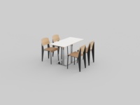 Tables et chaises de restaurant modernes en aluminium personnalisables – Durables, écologiques, réglables et légères pour cafés