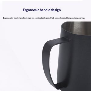 Gobelet à <span class=keywords><strong>lait</strong></span> à bulles en acier inoxydable 304, design moderne et simple, embossé, à bec pointu, ustensiles de café - Product Image 4
