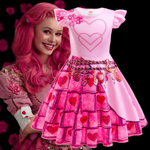 Vestido <span class=keywords><strong>de</strong></span> princesa Descendants 4 para niñas, <span class=keywords><strong>disfraz</strong></span> <span class=keywords><strong>de</strong></span> Halloween, fiesta, Cosplay, Descendant 4 The Rise of Red, <span class=keywords><strong>disfraz</strong></span> - Product Image 1