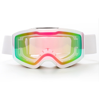 Yijia optique OEM lunettes de neige lentilles interchangeables OTG lunettes de ski lunettes UV400 personnalisé Anti-buée lunettes de snowboard en gros