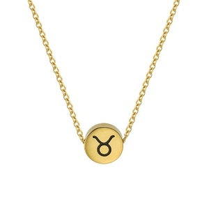Collar <span class=keywords><strong>de</strong></span> Acero Inoxidable para Mujer, Colgante con Símbolo Redondo, <span class=keywords><strong>Signo</strong></span> del Zodiaco Simple, Colgante <span class=keywords><strong>de</strong></span> Acero Inoxidable <span class=keywords><strong>de</strong></span> 12 Meses, con Abalorio, para <span class=keywords><strong>el</strong></span> Año del Zodiaco, a la Moda, a la Moda - Product Image 6