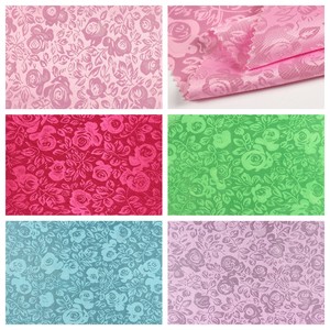 Tejidos-tela Jacquard 100% poliéster para cortina, tejido de punto 100% poliéster floral jacquard para vestido de ropa, tela jacquard satinada - Product Image 6