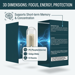 Cápsulas de Memoria de Marca Privada OEM con Extracto de Fruta de Café y Fosfatidilserina para Apoyo a la Salud Cognitiva - Product Image 1