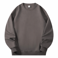 Sweat-shirt d'automne imprimé, coupe oversize, col rond, 100 % anti-rétrécissement, personnalisable avec logo, couleurs variées, design uni, vente en gros