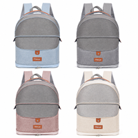 Sac à dos de transport pour chat extensible avec espace supplémentaire, sac de voyage respirant en maille pour petits chiens et chats, pour les promenades en plein air